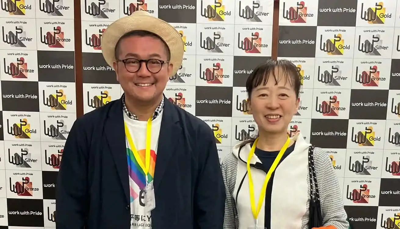 The organizer and Atsuko Higuchi