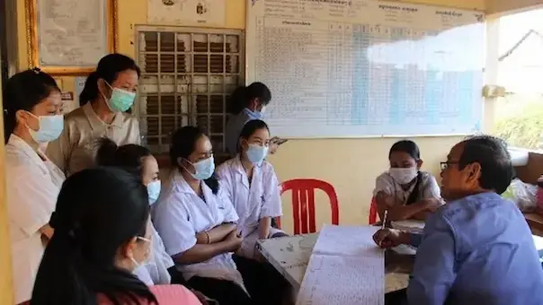 Ministry of Health staff training nutrition to health center staff